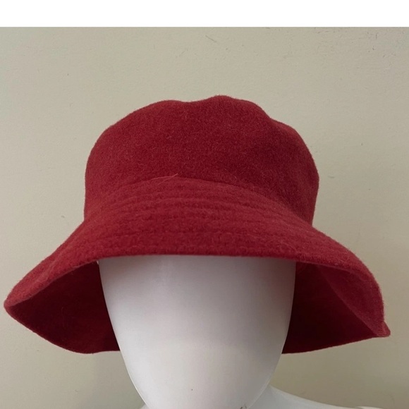 Vtg Banana Republic Safari & Travel Bucket Hat M/L Red Wool Blend Made in UK main image 7